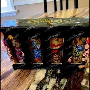 Ed Hardy talk shot glasses